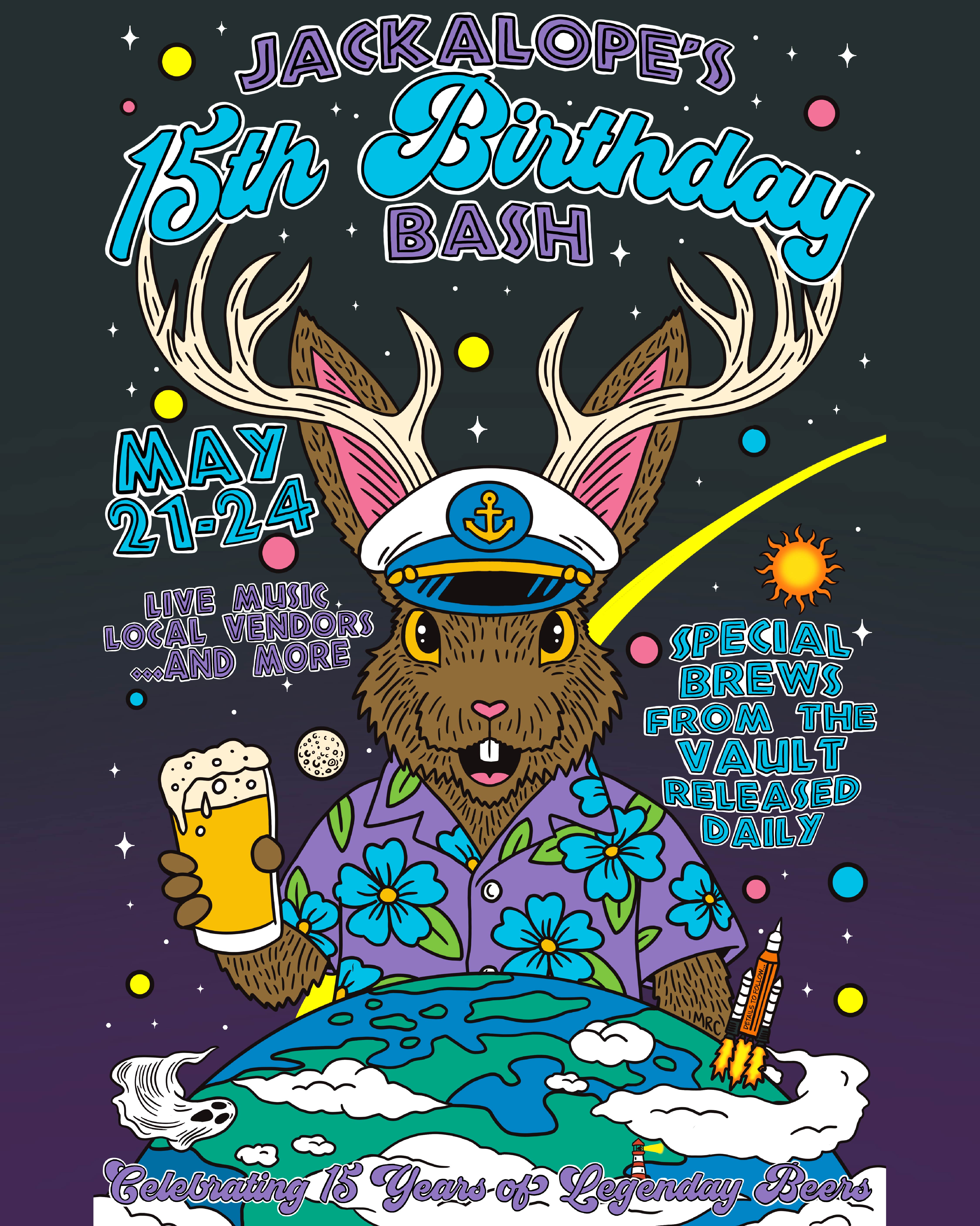 Jackalope Brewing Company 15th Birthday Bash — May 21-24, 2026